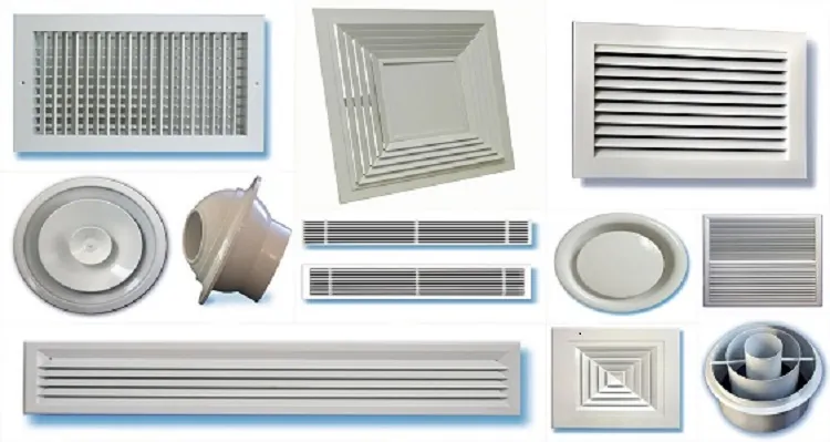 Air grills and diffusers